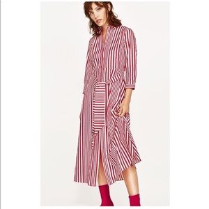 Zara striped dress